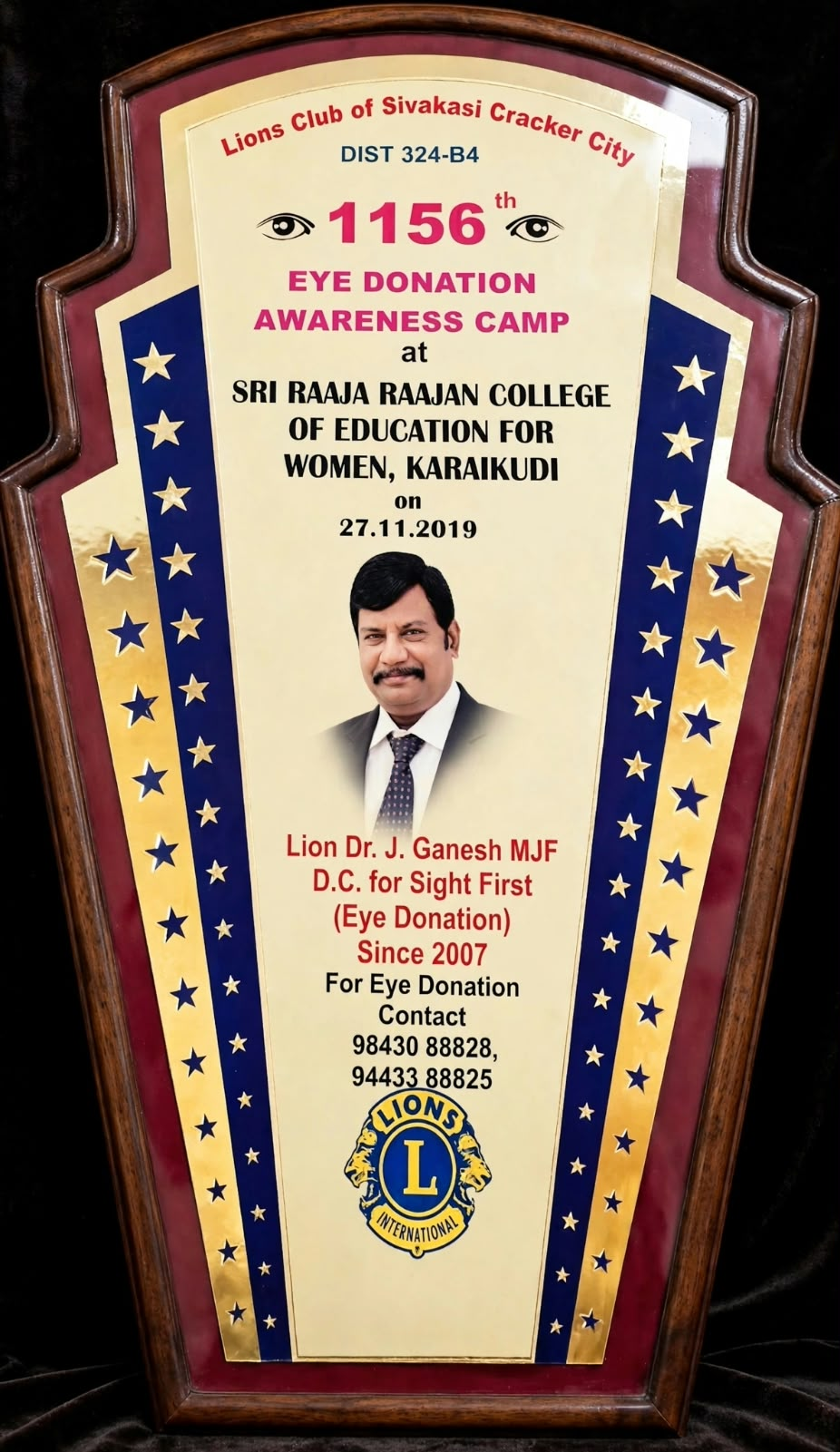 Eye Donation Awareness Camp — Lions Club 2019