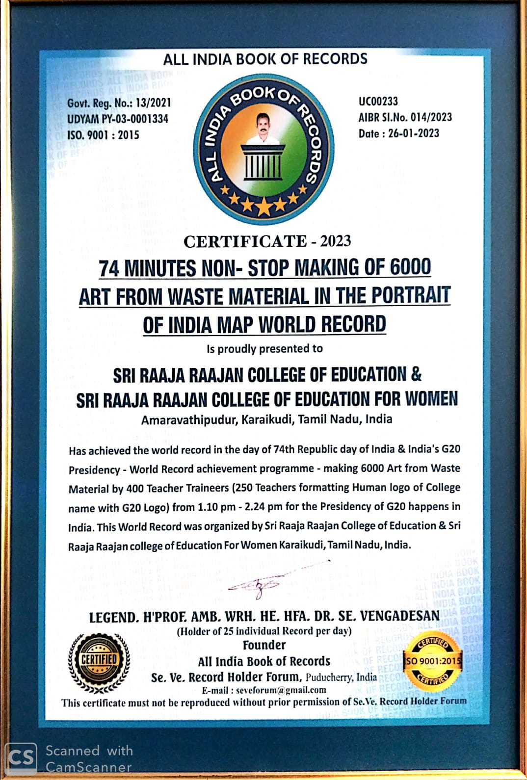 74 Minutes Non-Stop Art from Waste — World Record 2023